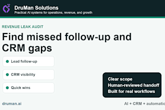 audit your CRM and lead follow up for revenue leaks