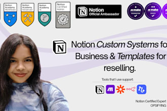 build custom automated notion workflow for your business