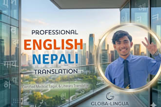 do professional english to nepali translation