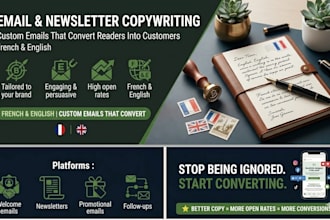 write custom email and newsletter copy tailored to your brand