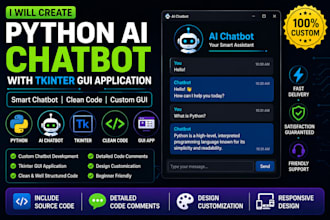 create a python ai chatbot
