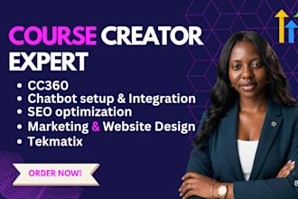 create your online course in gohighlevel cc360 tekmatix membership website
