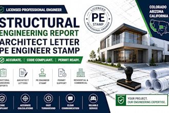 structural engineering report architect letter pe engineer stamp colorado az ca