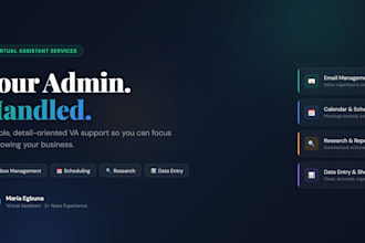 be your virtual assistant for admin and business support