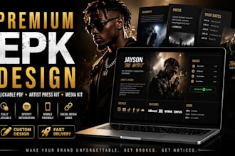 design epk design electronic press kit artist press kit music epk and media kit