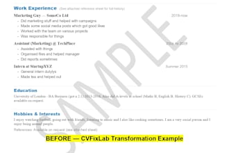 rewrite ats CV for global jobs south africa UK USA canada uae