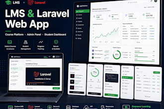 build a custom lms or web application with laravel
