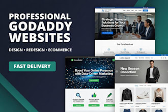 design godaddy redesign godaddy website or develop godaddy ecommerce store