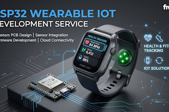 smart wearable iot devices with esp32 and sensor integration