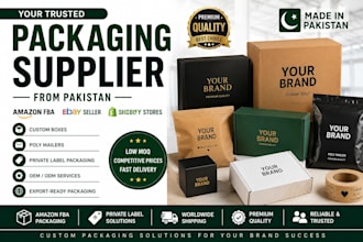 supply custom packaging for amazon fba and ebay sellers