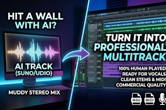 turn your suno music into professional multitrack