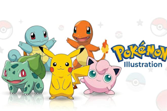 draw a fakemon or pokemon illustration for you