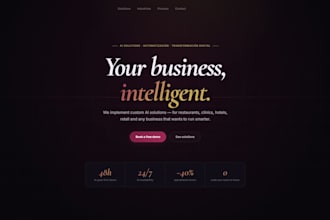 build ai websites and business automation