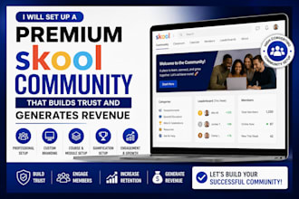 set up a premium skool community that builds trust and generates revenue