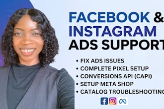 fix or setup facebook and instagram meta ads campaign, fb shop pixel setup