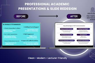design professional university presentation slides