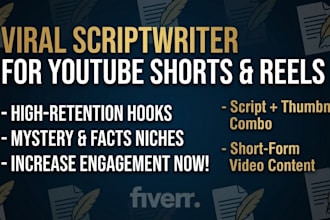 write viral shorts and reels scripts for mystery or facts channel