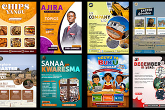 design professional posters for print and social media