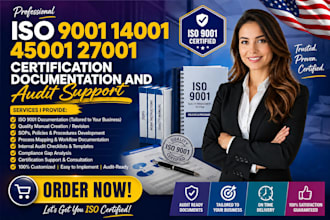 provide iso 9001 14001 45001 27001 certification and audit support