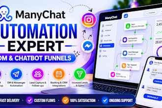 setup manychat chatbot dm automation for instagram and facebook