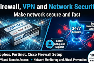 configure firewall, VPN, and network security