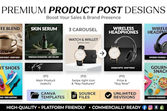 design professional product post ads for facebook and instagram