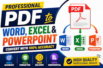 convert PDF to word, excel, and powerpoint professionally