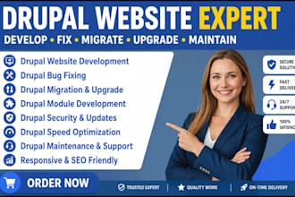 develop fix upgrdte and migarate drupal website to lastest drupal 11 version