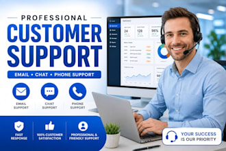 do customer support via email, chat and phone calls