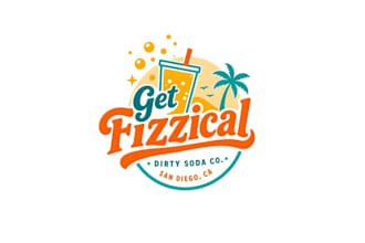 design unique dirty soda business logo