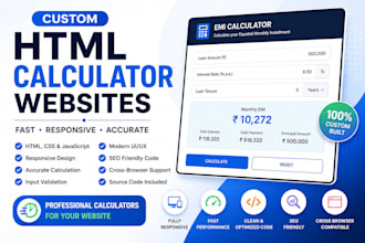 create calculator website templates
