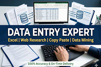 do professional data entry and data input tasks