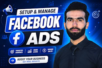 setup and manage facebook ads advertising marketing campaign, fb or meta ads