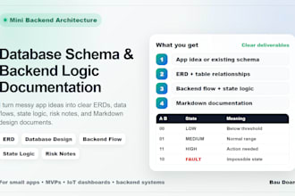 design database schema and backend logic documentation