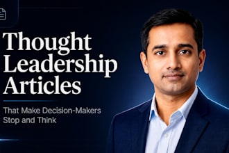 ghostwrite thought leadership articles for founders and executives