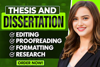 format, edit and proofread your bachelor and master dissertation or thesis