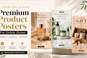 create premium product ad posters for your online store