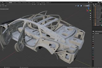 refix 3d car model, 3d vehicle, 3d car interior, exterior design, bumper design