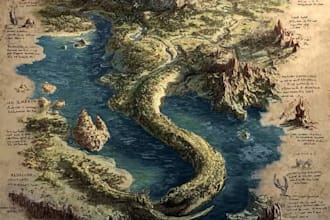 design an amazing world or regional custom fantasy map