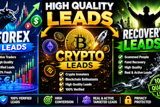 provide hot forex leads recovery leads, mlm leads, b2b lead