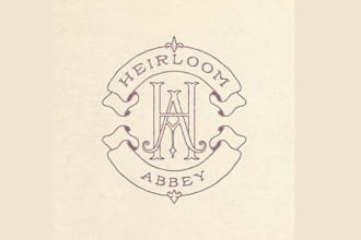 design elegant heritage antique jewelry brand logo