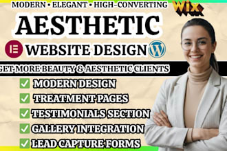 aesthetic website skincare website cosmetic website luxury beauty website