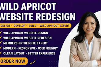 design develop, build wild apricot website redesign apricot membership website
