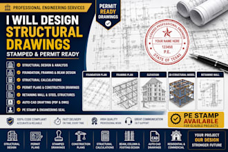 provide structural calculations and stamped drawings