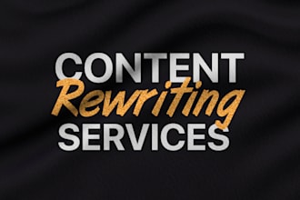 rewrite, humanize, and improve your ai content