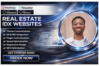 build real estate idx website using houzez, homey, wp residence, wp rentals