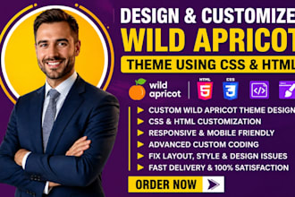 design, customize your wild apricot theme using CSS and HTML with custom coding