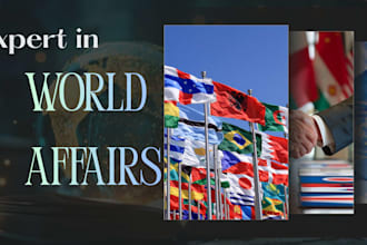 write well researched articles on geopolitics history and world affairs