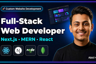 build a full stack next js or mern web app for your business