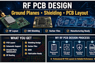 design rf pcb layouts with ground planes and shielding